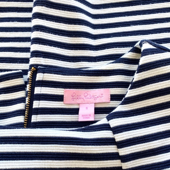 Lilly Pulitzer Charlene Navy Striped Dress - Picture 6 of 8